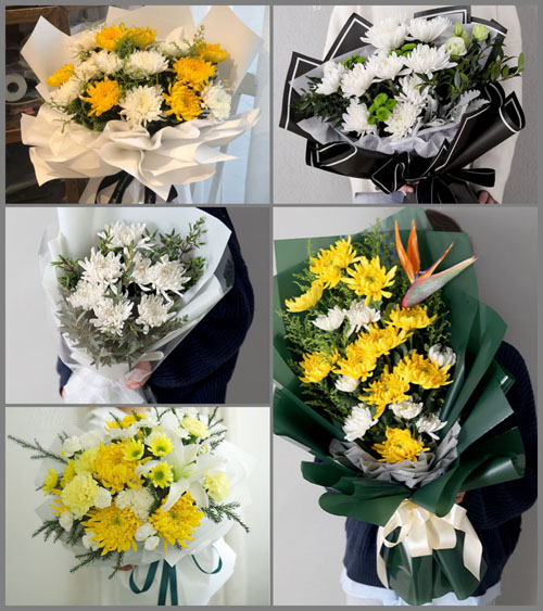 江西鹰潭月湖区四青街道白事花束代送
